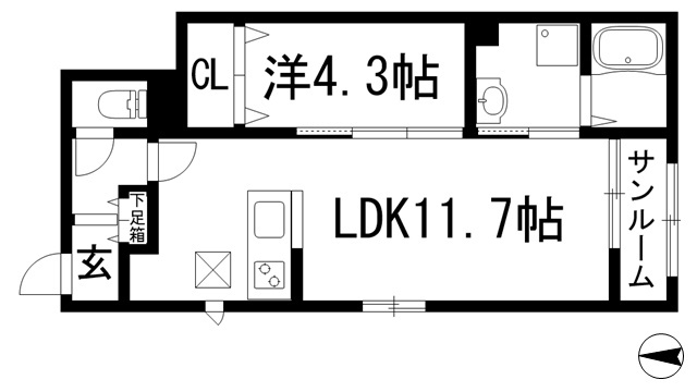 【間取り】 | Casa　verde