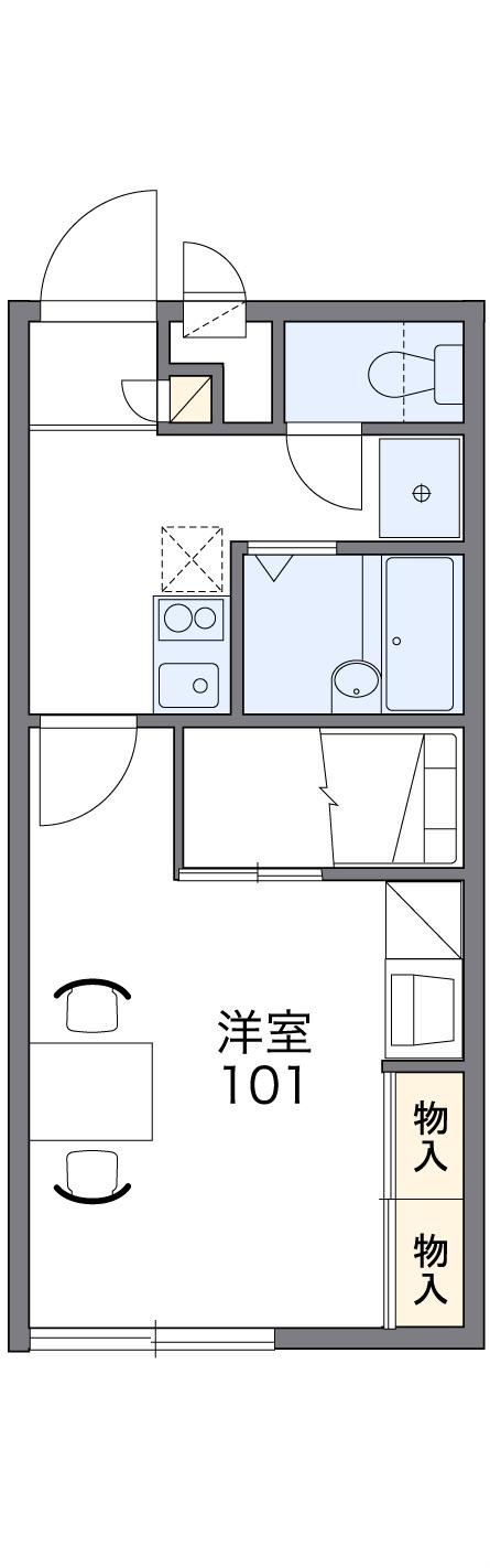 レオパレス沼崎の間取り|画像2
