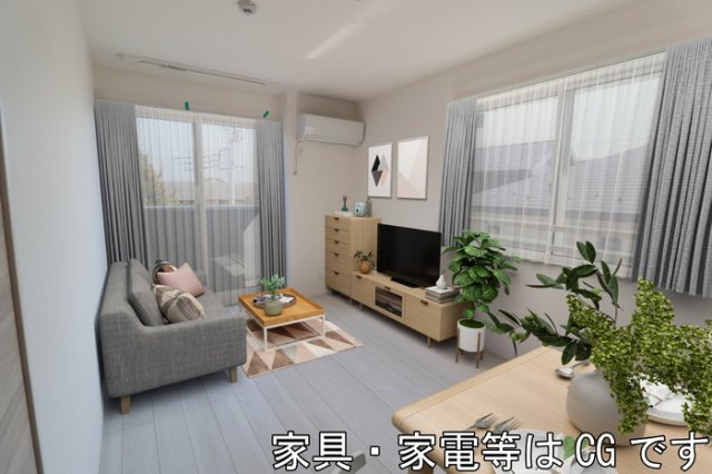 Kroneの居間・リビング|家具・家電等はCGです。