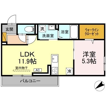 D-Invest栄町の間取り