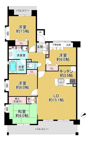 アトランティス津田沼Ⅱの間取り