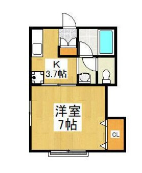 柳ハイツの間取り