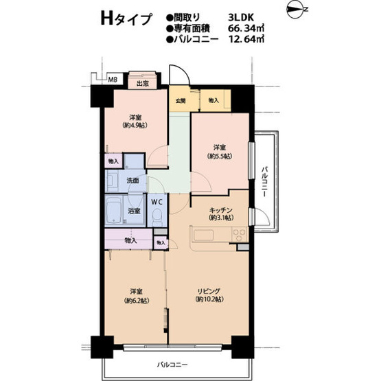 【間取り】 | グランフォルク豊中
