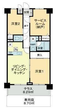 ライオンズガーデン千川の間取り|間取りです。