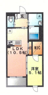 ヴィラ　アルブル　３０５の間取り