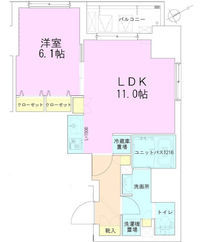 門前仲町レジデンス八番館の間取り