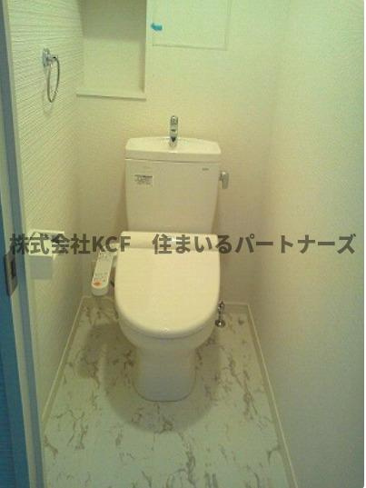 フローリッシュⅢのトイレ|清潔感のあるトイレです