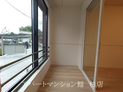 ジェルメ柏Ａ棟のバルコニー