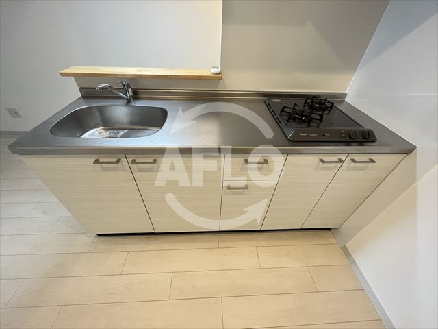 オブリオポルタ上町台のキッチン|オブリオポルタ上町台　２口ガスキッチン