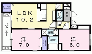 【間取り】 | ラ・セリーナ中野　Ｋ・Ｍ・Ｈ | 間取りです。