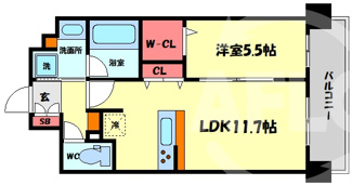【間取り】 | バロンドール京橋　桜宮小学校区 | バロンドール京橋　間取り