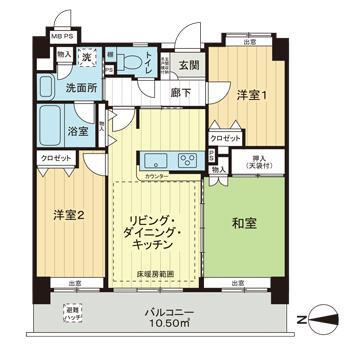 ライオンズプラザ鶯谷の間取り