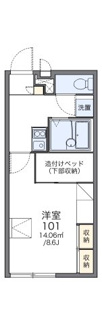 【間取り】 | レオパレスフローラ | 画像2