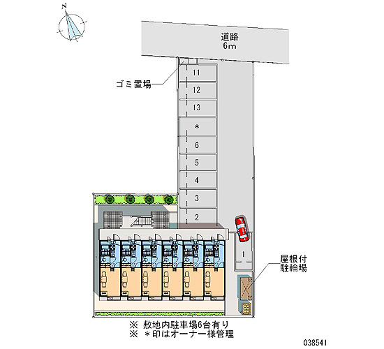 レオパレスYNの駐車場|画像4