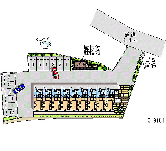 レオパレスパレットの駐車場|画像4