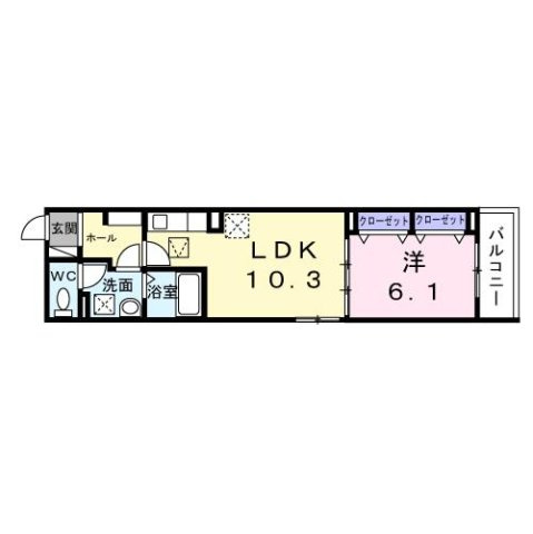 【間取り】 | 東釘貫丁３丁目アパート