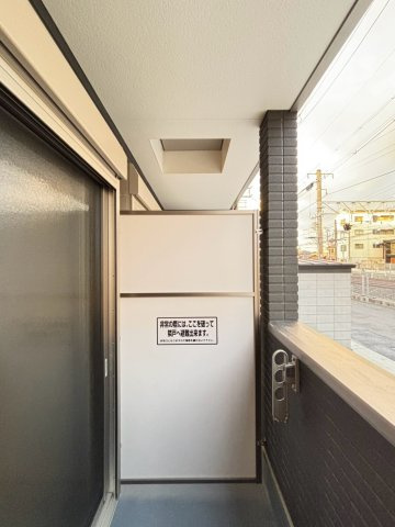 F+style西取石5号館のバルコニー