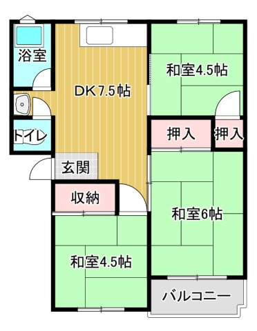 【間取り】 | サウスヒルズ由良
