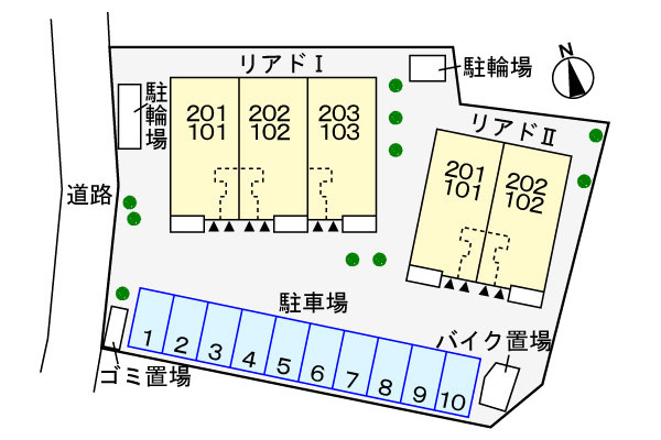 リアドⅡの区画図
