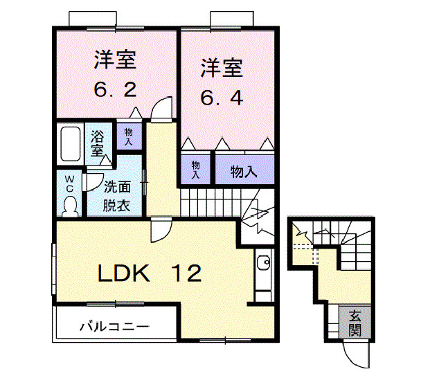 グリーンガーデンⅡの間取り|間取図