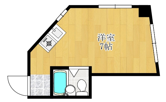 箕面市稲２丁目の店舗事務所の間取り