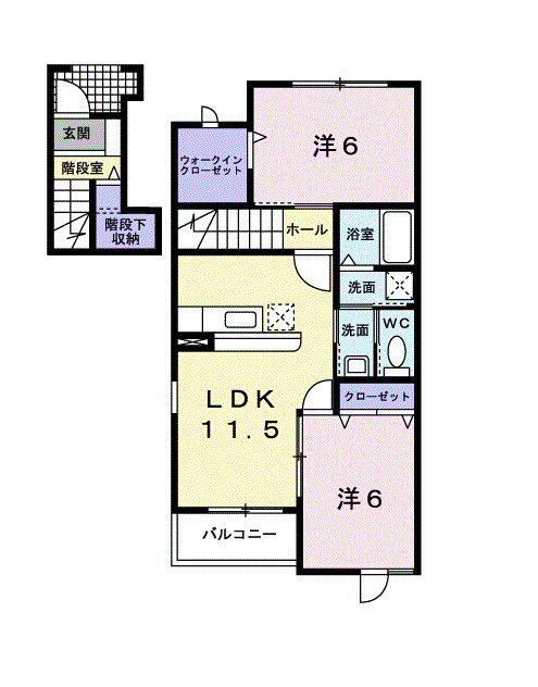 ラフィナート・パレＢの間取り|間取図