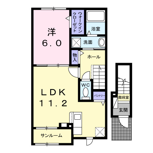 シャトー・バロンＶの間取り|間取図