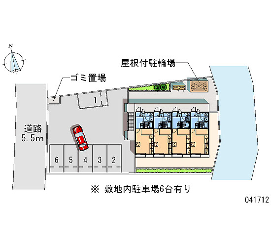レオパレスメゾンエイトの駐車場|画像4
