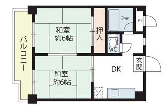 神戸市東灘区魚崎北町６丁目の賃貸マンションの間取り