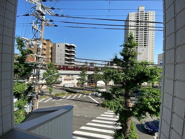 神戸市灘区原田通２丁目のアパートの展望