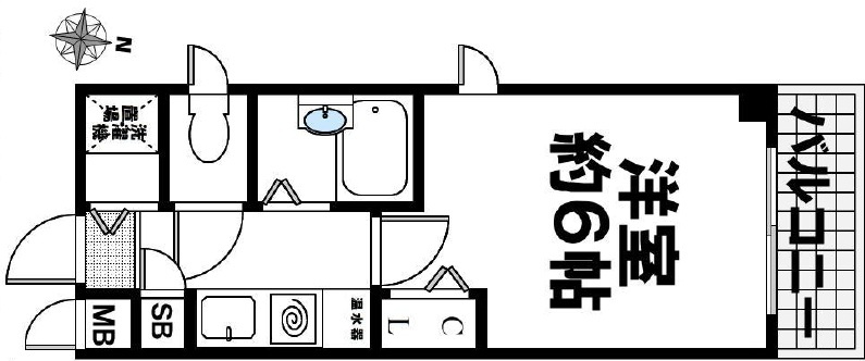 弘南ハイツの間取り