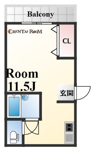 神戸市東灘区深江本町３丁目の賃貸マンションの間取り