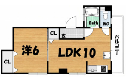 マンション諏訪山の間取り