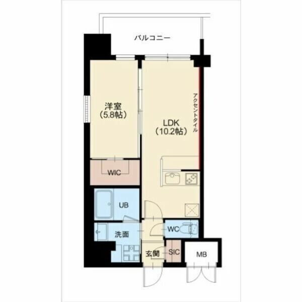 グランカーサ新大阪SOUTHの間取り
