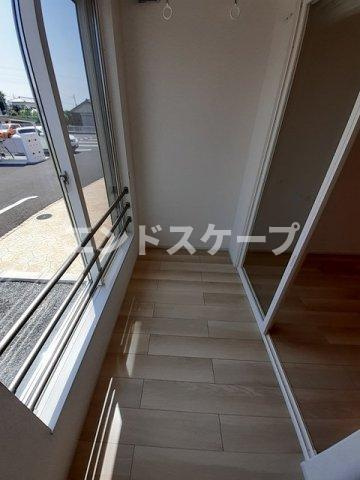 プラシード　Ｂのバルコニー|高崎、前橋のお部屋探しはエンドスケープまで！お客様の理想お聞かせ下さい♪