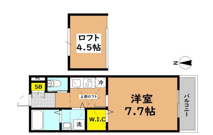 エムズコート吉田の間取り