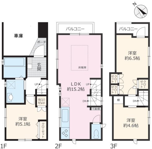 Rent House Hakusanの間取り