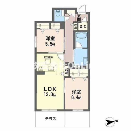 【間取り】 | シャーメゾン渋川Ⅲ