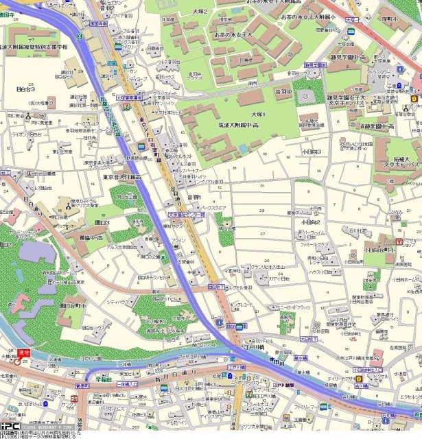 シンシア早稲田の地図