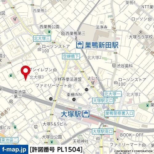 AQUA TOKYO NORTHCITYの地図