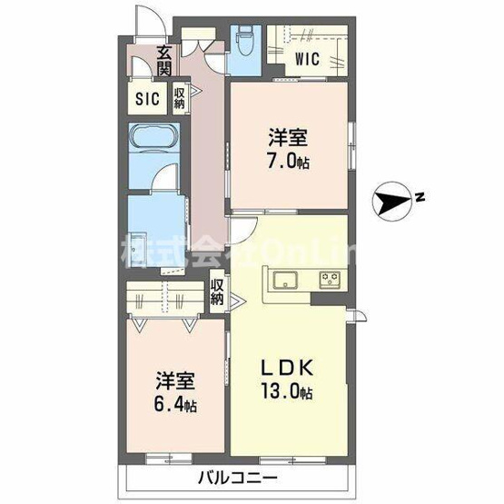 【間取り】 | シャーメゾン渋川Ⅲ