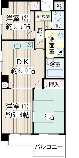 エムズガーデン の間取り|間取りです。