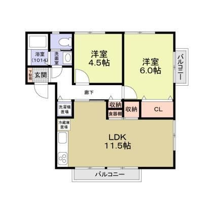 エステートピア荒井の間取り