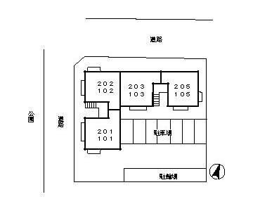 エステートピア荒井の区画図