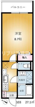 REVENE小倉の間取り