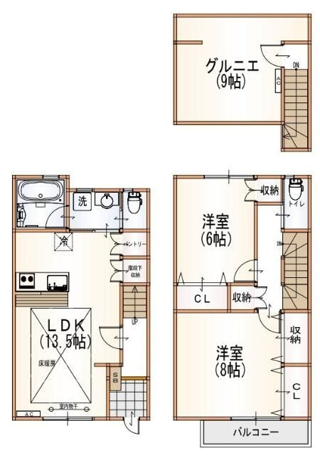 Ｚｉ　ＨＯＵＳＥの間取り