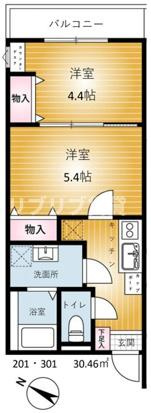 REVENE小倉の間取り