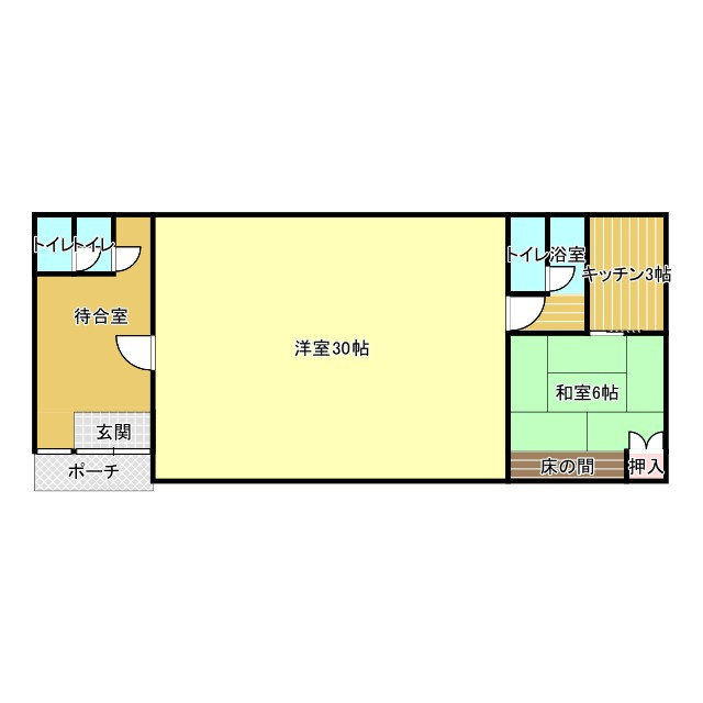 上天草市大矢野町　店舗　平屋建の間取り