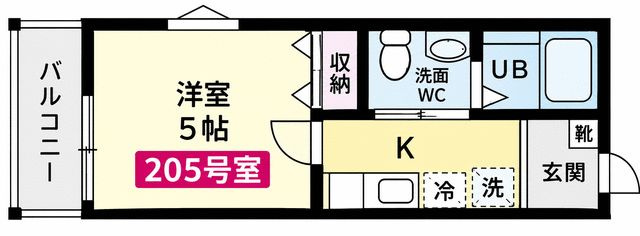 メリディアン杉田の間取り
