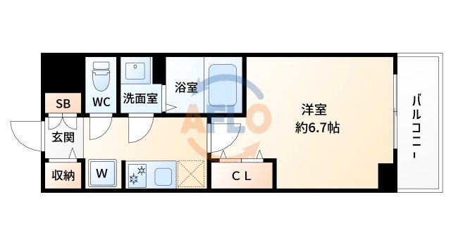 レシオス新大阪ノースの間取り|レシオス新大阪NORTH　間取り